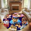 PAW Patrol Print Round Rug, Washable Floor Carpet, For Entryway Dorm Laundry Room Office Study, Home Decor Birthday Christmas Gift