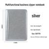 A5 Business Notebook with Calculator, Custom Logo & Zippered Pouch - Multifunctional Office Notepad