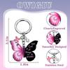 Butterfly Keychain With All Things Are Possible Verse Inspirational Religious Gift For Women Car Keys Bag Purse Accessory