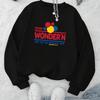 Women's Casual Printed Crew Neck Sweatshirt, Breathable Fabric & Versatile, Daily Errands