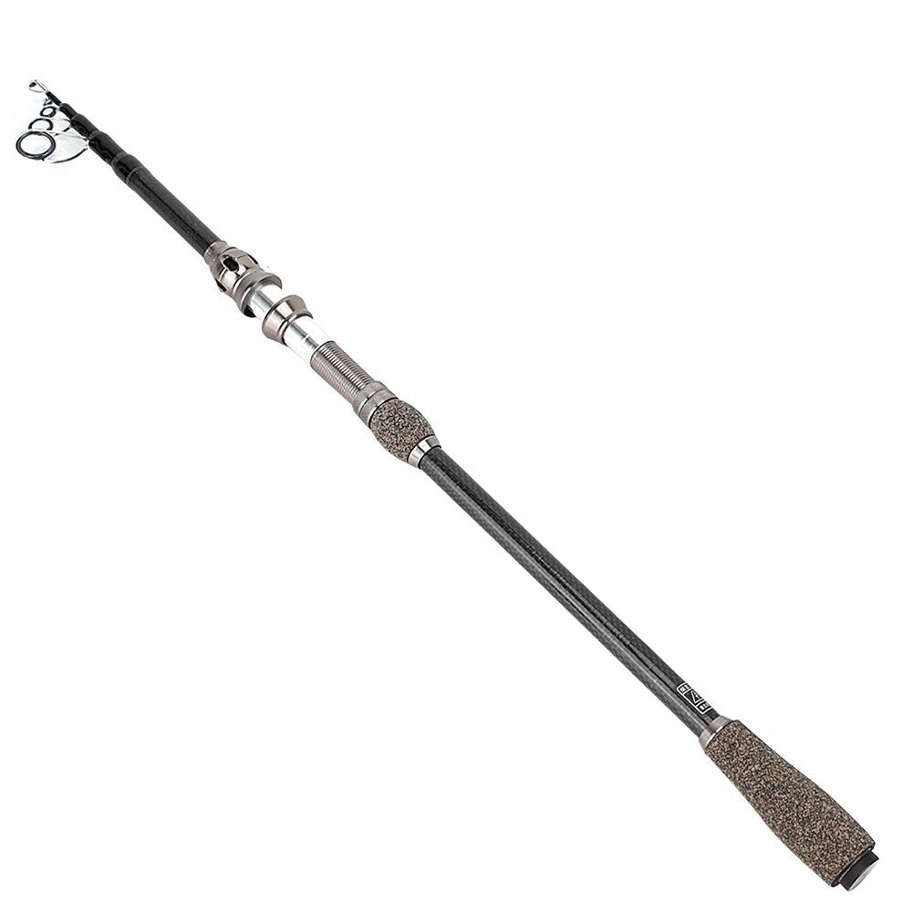 Sea Fishing Rod Short Section Carbon Fiber Stretchable Fishing Pole Lure Accessories 1.8m