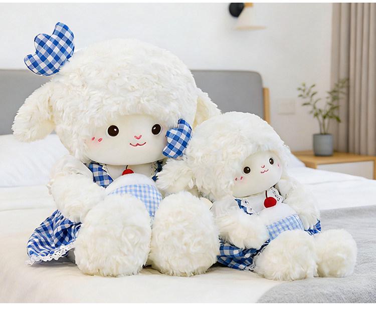 Cherry Sheep Plush Toy: Cute Children's Bedtime Companion and Soothing Doll