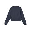 Skechers Yazan Series Printed Letter Round Neck Pullover Sweatshirt Women Sweatshirt Dark-Gray L423W139-00W5