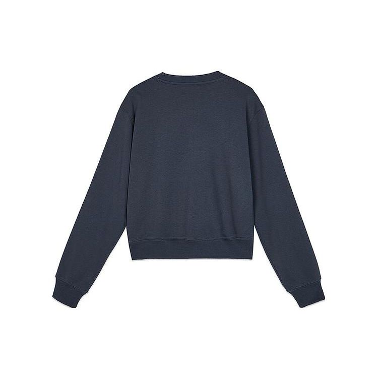 Skechers Yazan Series Printed Letter Round Neck Pullover Sweatshirt Women Sweatshirt Dark-Gray L423W139-00W5
