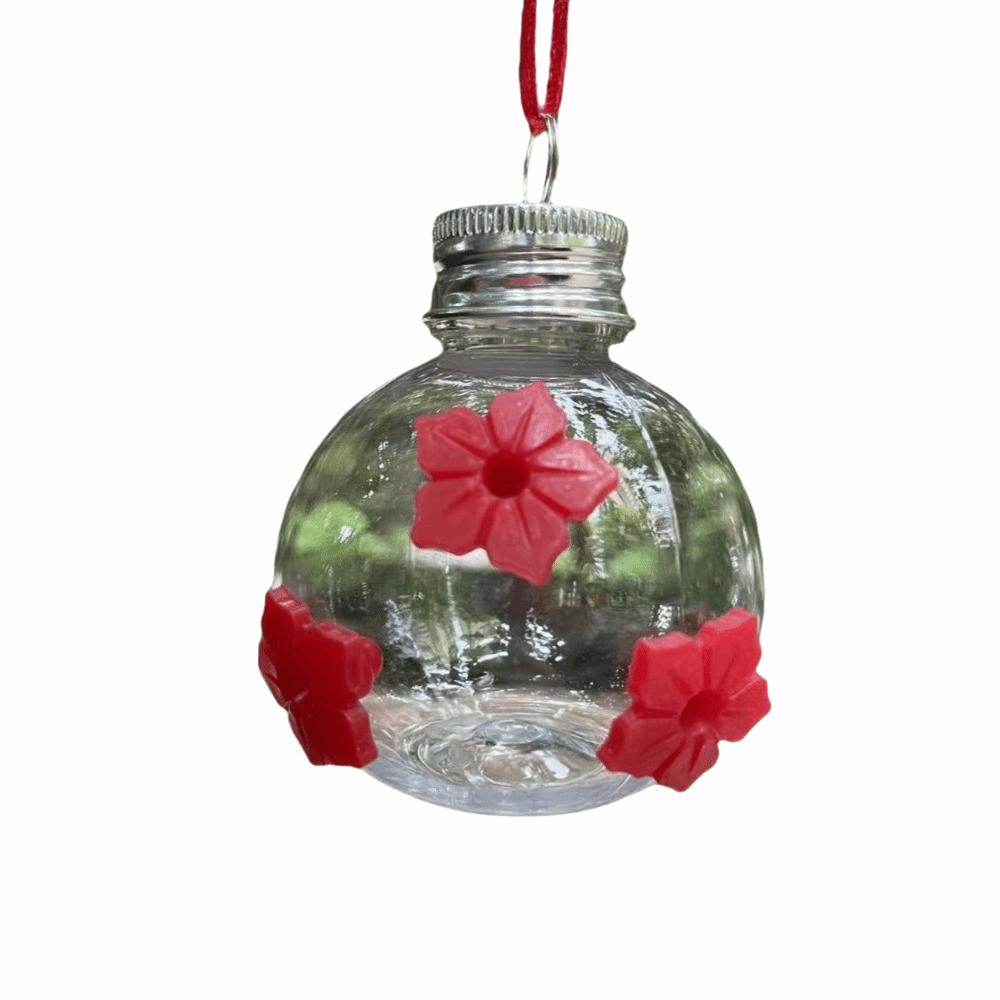Three Hole Hummingbird Feeder Visible Birds Water Dispenser Outdoor Garden