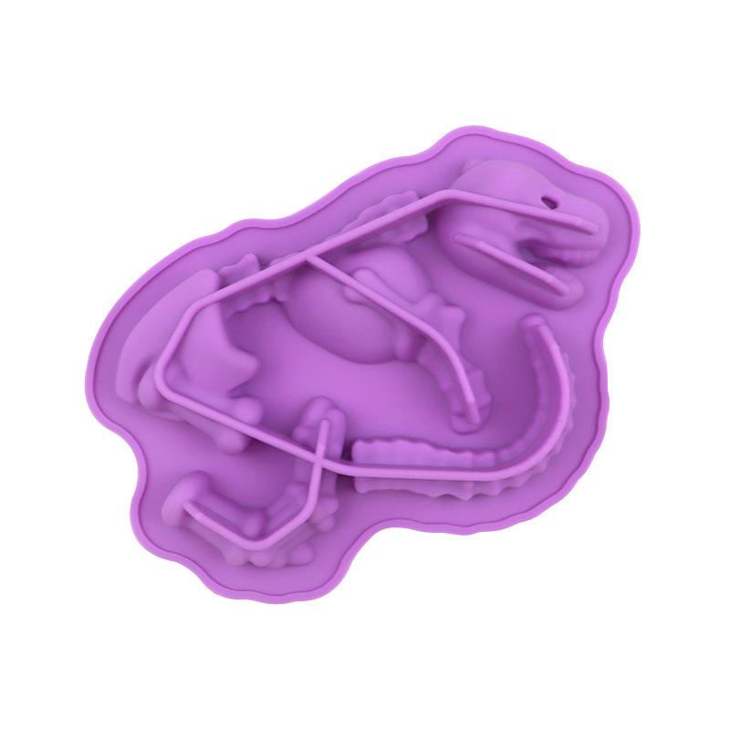 Dinosaurier-Schokoladen-Silikonform, Dino-Knochen, Fossilien-Skelett, lustige Form, DIY-Backwerkzeug für Süßigkeiten, Gummibärchen, Halloween, Weihnachten