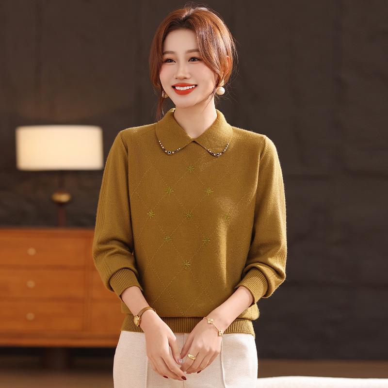 Stylish Doll Collar Sweater: Age-Defying, Light Luxury Lapel Top for Women (2026 Edition)