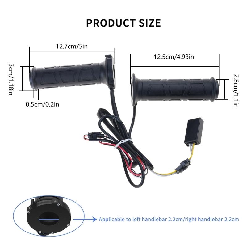 Heating Handles 4 Gear Heat Levels 12V Motorcycle Heated Grips Universal 7/8 22mm Handlebar for ATV UTV