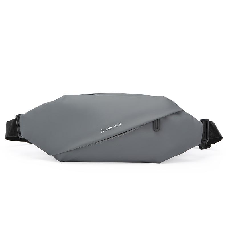 Men'S Fanny Pack Outdoor Running Mobile Phone Bag Multi-Function Large Capacity Breast Bag Casual Fashion Messenger Bag Waterproof