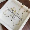 Kleurrijke Natuursteen Patchwork Ketting voor Dames - Elegante, Modieuze, Veelzijdige Sleutelbeenketting