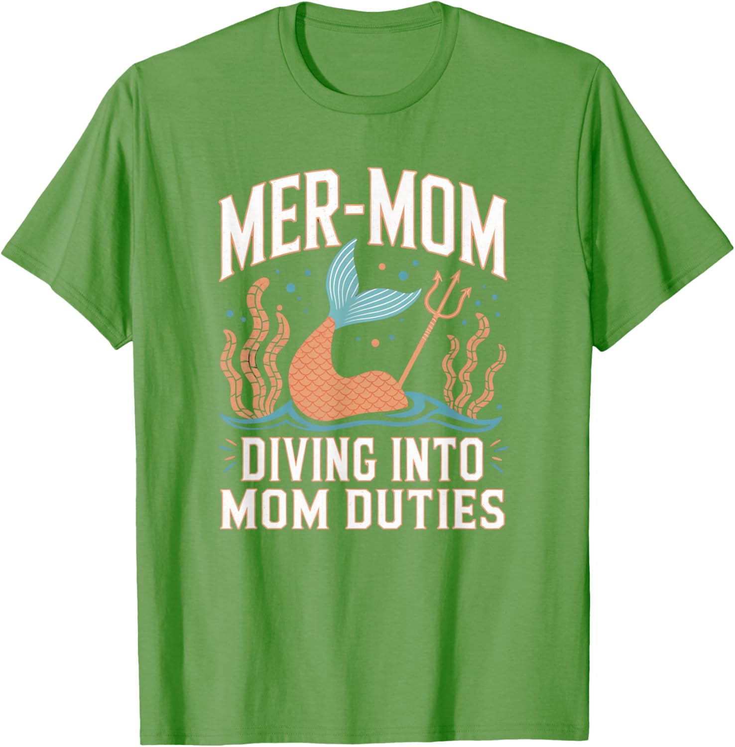 Kawaii MERMAID MER-MOM Diving Into Mom Duties Vibes Summer T-Shirt S