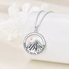 Fashionally Simple, Faith-inspired Round Hill-shaped Mustard Seed Stainless Steel Necklace