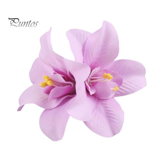 

Заколка для волос с имитацией цветка, заколка для волос в богемном стиле, женская летняя пляжная заколка для волос, аксессуары для вечеринок, свадеб, свиданий светло-фиолетовый