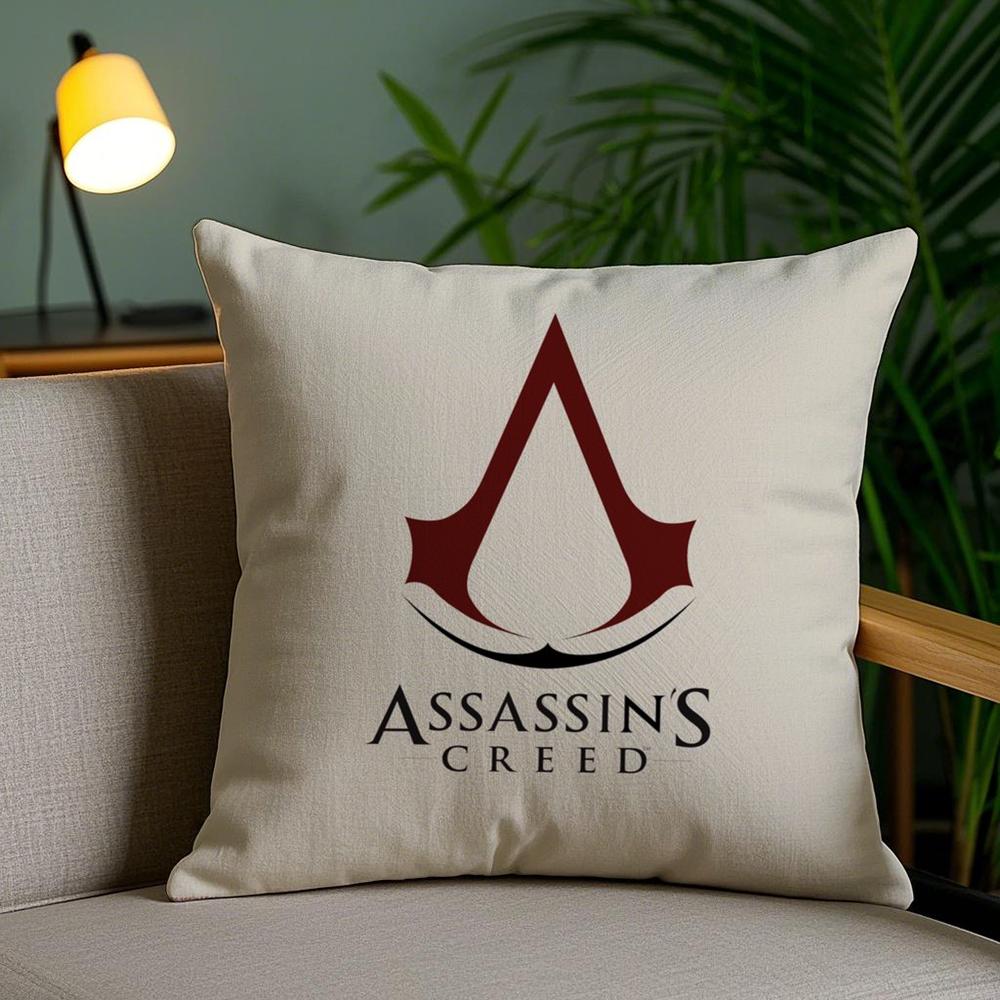 A-Assassins Creeds Cushion Cover Soft Short Plush Double-Sided Printing Home Decor Machine Washable Pillow Case Gift