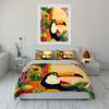 Tropical Toucan Fruit Decor Set Soft Comfortable Duvet Cover Bedding Set Included 1*Duvet Cover & 2*Pillowcases, Gift