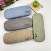 Glasses case Myopia eye box Cotton and linen girl's simple Harajuku boys creative personality portable anti-pressure sunglasses case
