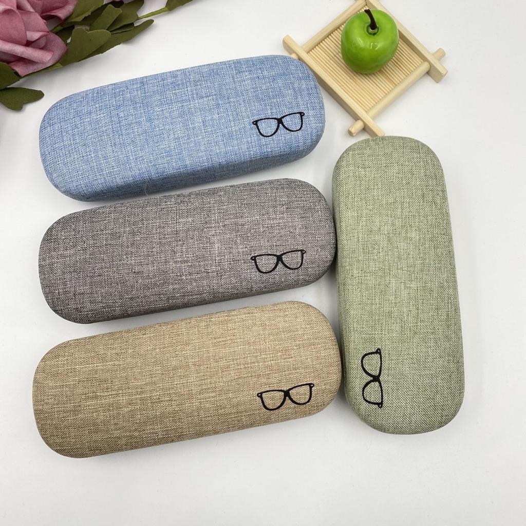 Glasses case Myopia eye box Cotton and linen girl's simple Harajuku boys creative personality portable anti-pressure sunglasses case