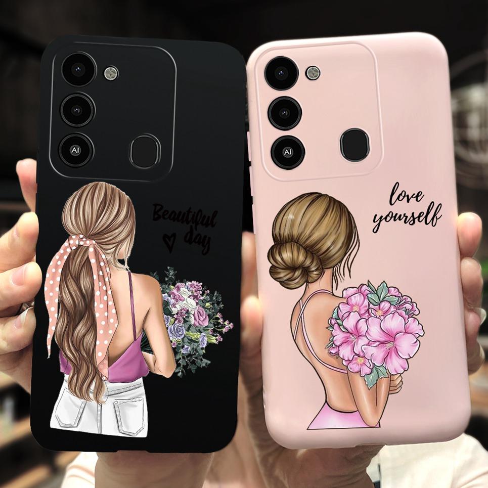 For Tecno Spark 8C Case KG5k Shockproof Soft Silicone TPU Back Cover For Tecno Spark 8 Pro Spark8 Phone Cases Spark8 Case Bumper