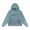 Unisex Oversized Hoodie With Distressed Washed Print Streetwear Cotton Sweatshirt Fall