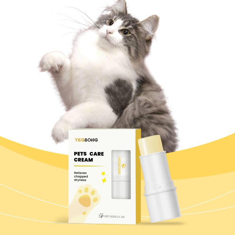§YEGBONG 6g Pets Paw Balm for Cats Dogs Paw Protective Cream Foot Pad Moisturizer Pet Crack Feet Repair