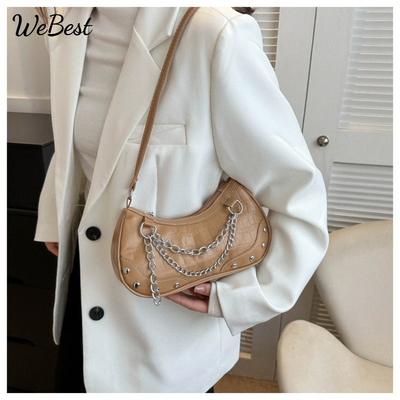 Trendiges Nischendesign Vintage Unterarmtasche Damen Neue Mode Koreanischer Stil Minimalistisch Chic Schultertasche