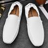 Summer New Hot-selling Amazon Large-size High-end Soft-soled Doudou Leather Shoes, Lazy Foot-covering Driving Men's Shoes