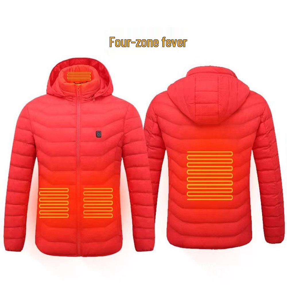 Smart Heated Cotton Coat - Outdoor Electric Heating Suit
