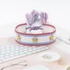 Braccialetti con Nappe Tessuti a Mano Rivetti a Stella Braccialetto Regolabile con Stelle Borchiate Braccialetti dell'Amicizia Fatti a Mano Gioielli da Donna