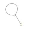 Elegant Star Moon O Rings Choker Necklace for Women Adjustable Cuban Lariat Y Necklace Jewelry Statement Pieces