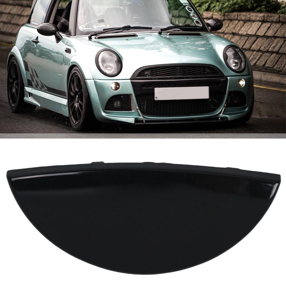 Car Headlight Washer Nozzle Cover Glossy Black Left Right Headlamp Cover Replacement Parts for Mini Cooper R50 R52 R53 2001-2006
