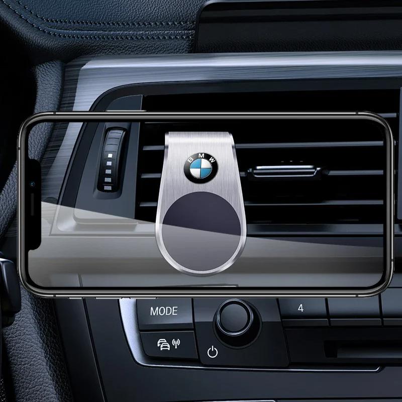 Car Magnetic L-shaped Car Dedicated GPS Phone Holder Emblem For BMW Performance F30 F10 E90 E46 X6 E60 E70 E36 X3 X5 X7 X2 E91