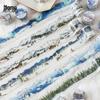 Mo Mo PET Irregular Shape Tape - Snow Country Chronicle Winter Series, Journal Decoration Collage, 6 Styles