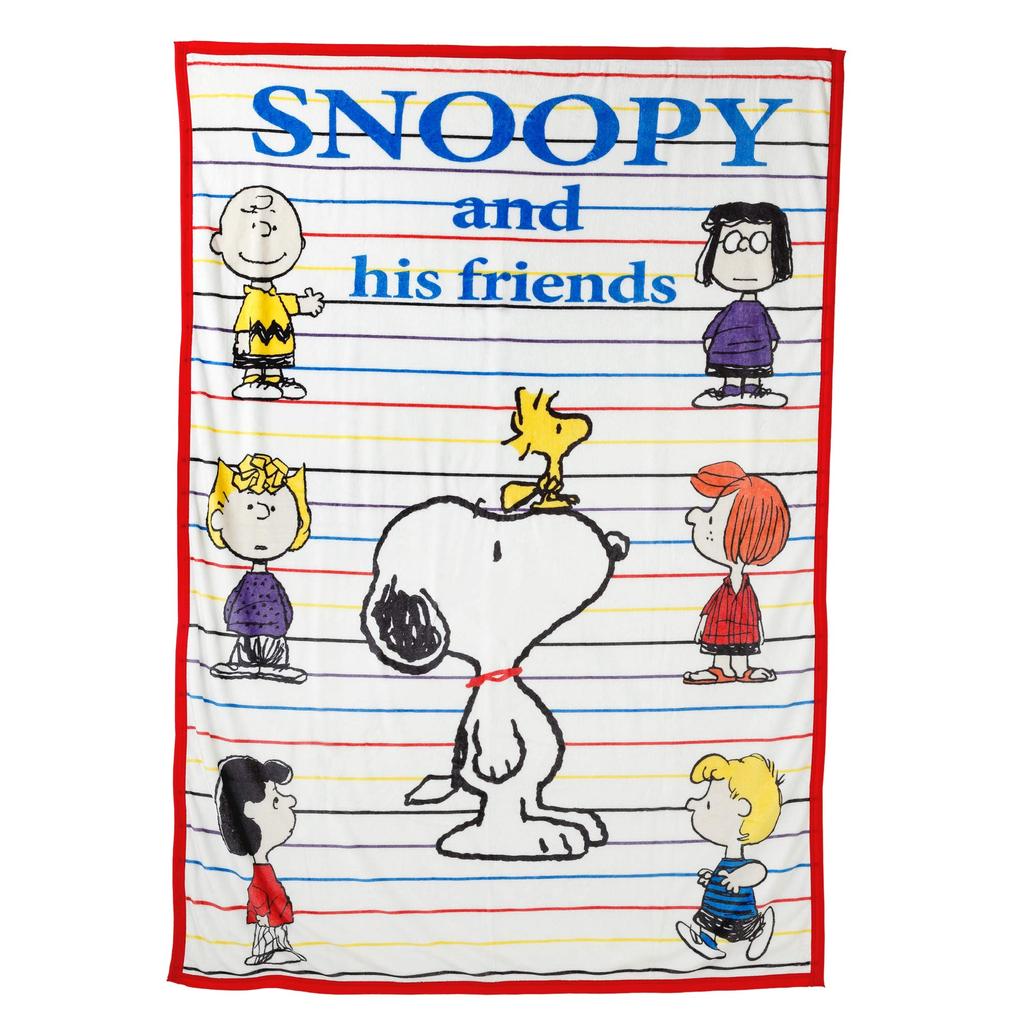 Nishikawa Snoopy Warm and 202003836 Blanket, Single, PEANUTS, Lightweight, SP1104, Red,