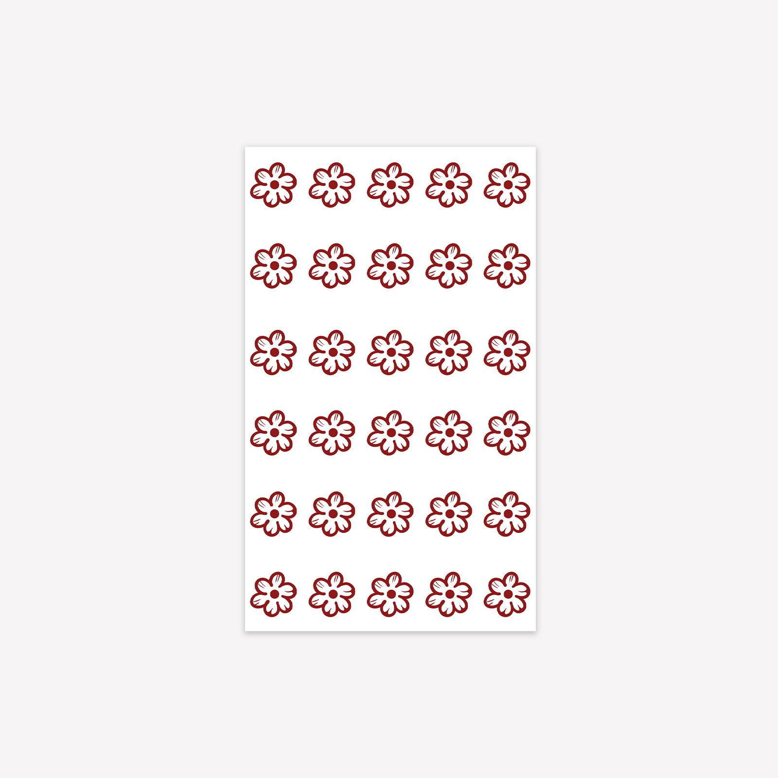 Domineering Lotus Totem Advanced Sense Personality Diablo Waist Belly Leg Tattoo Sticker 9*15