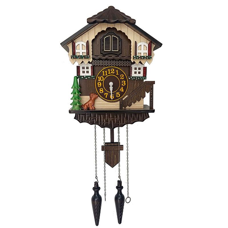 Vintage Black Forest Cuckoo Clock for Home Room Decorative Handcrafted Wooden Wall Clock Cuccu Watch Nordic Decor