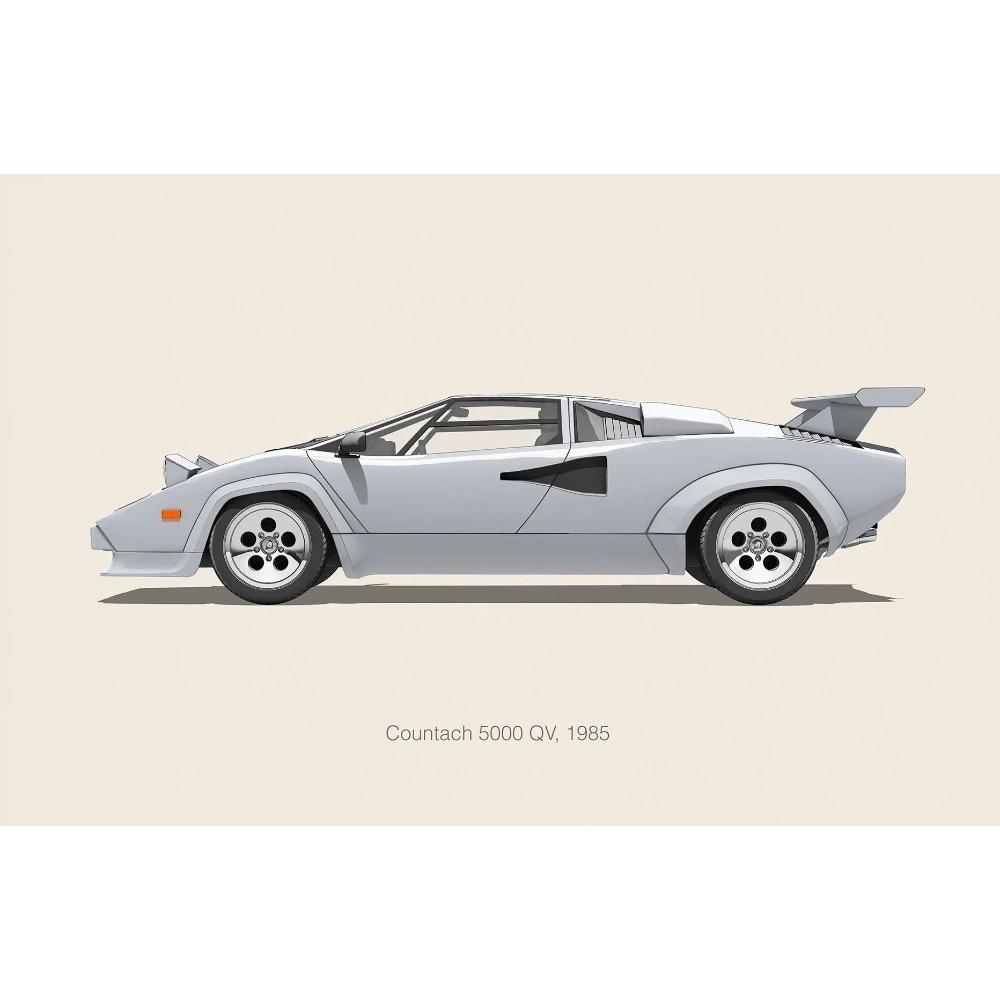 Minimalist Sports Car Posters Vintage  Luxury Car Porsche Ferrari Prints Canvas Painting Wall Art Pictures Kids Boys Room Decor