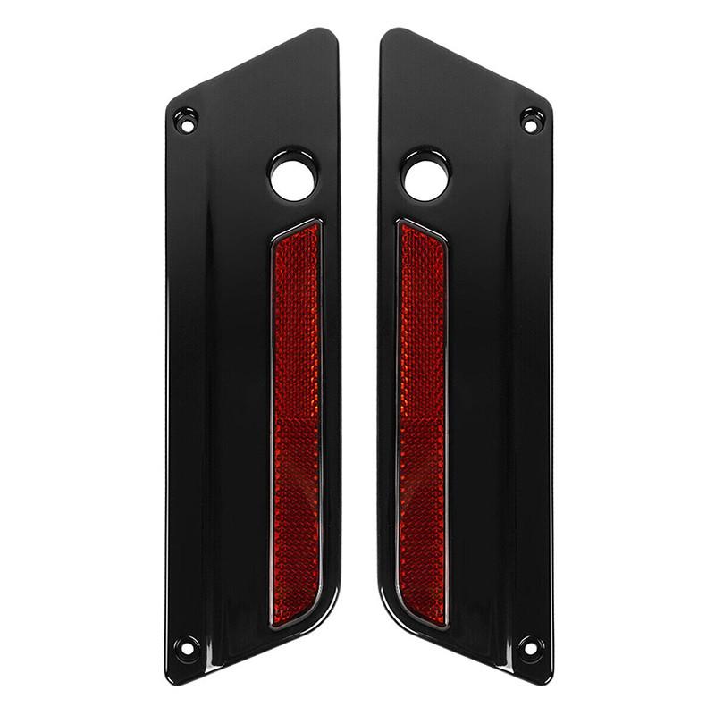1 Pair Motorcycle Hard Saddlebag Latch Cover For Harley Touring Road King Street Glide Electra Glide Ultra-Classic FLT 1993-2013