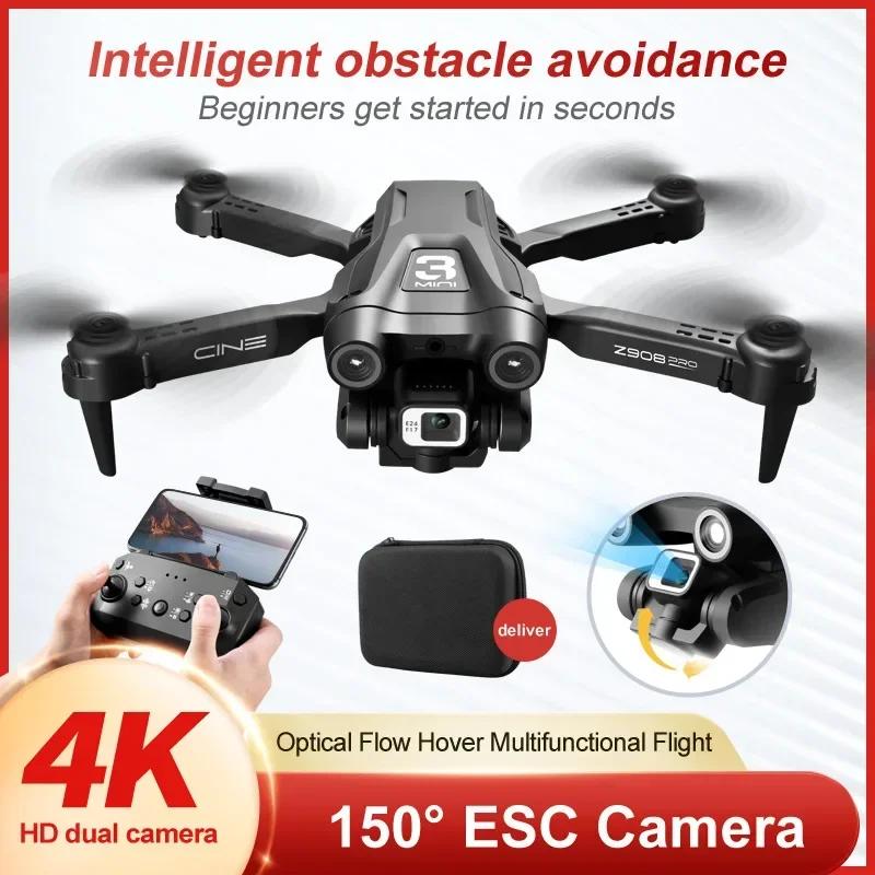 Z908 Pro Drone 4K HD Camera Mini Dron Optical Flow Localization One Click Take Off O Toysn 3-side Aviodance Quadcopter Gift