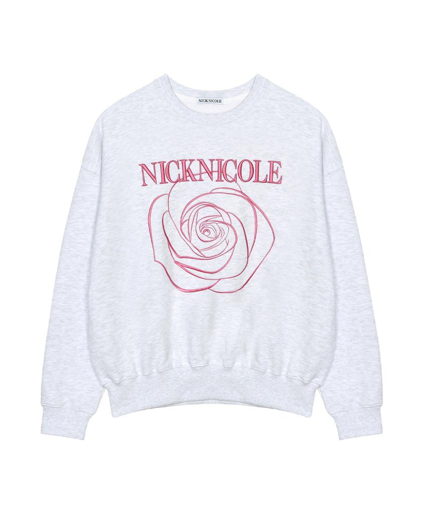 Nigaennikol Volume Nicole Rose Sweatshirt_Melange Pink