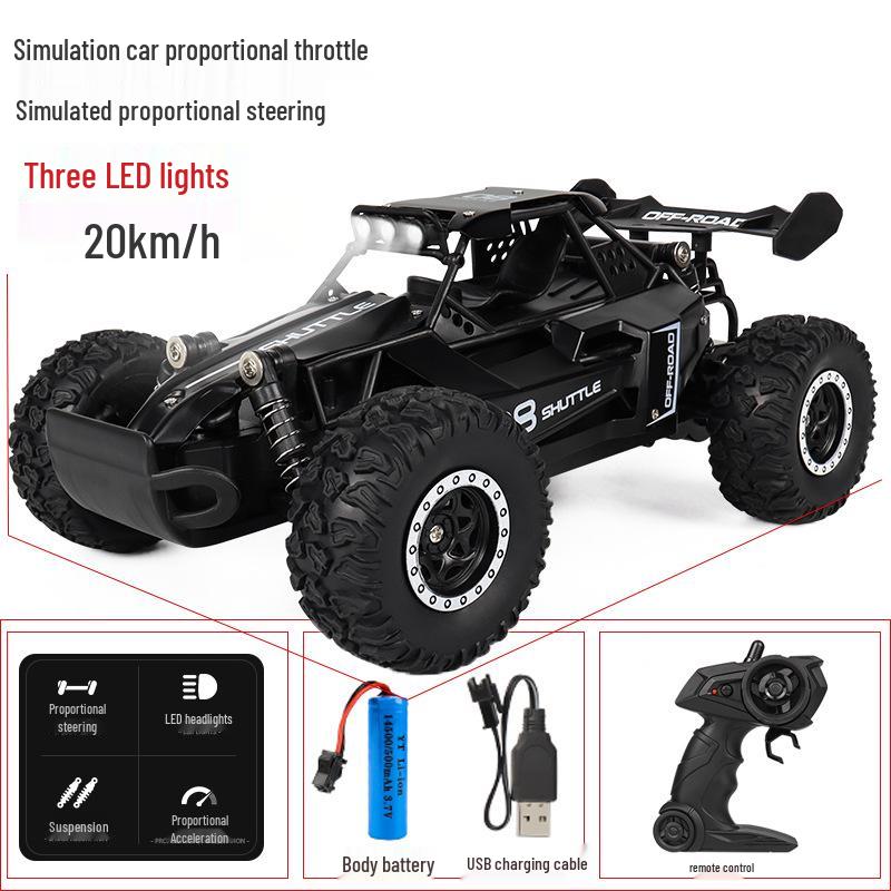 1:16 RC 2.4G High-Speed Alloy Remote Control Car - Off-Road, Climbing, and Drift Racer