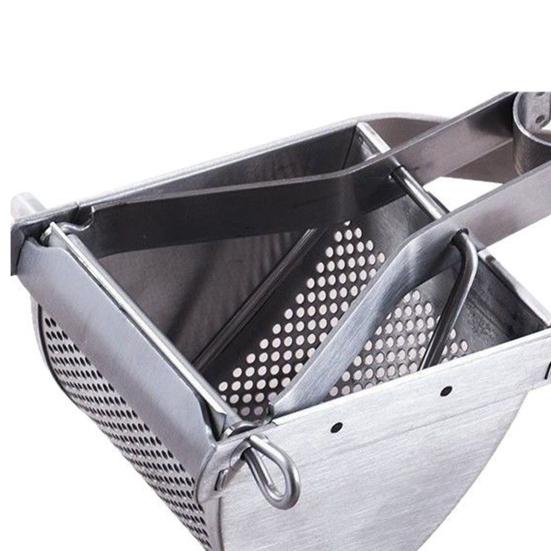 Stainless Steel Potato Ricer Heavy-Duty Masher for Food Vegetables Dishwasher Safe Essential Kitchen Tool for Smooth Puree & Mashed Potatoes