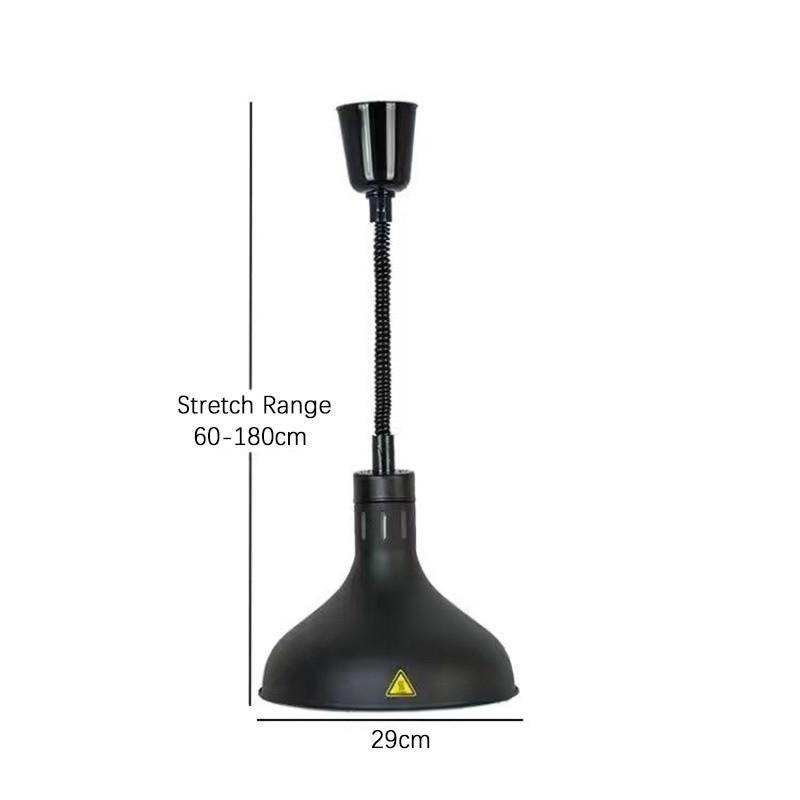 Komerciāla pārtikas sildīšanas lampa Restorāna teleskopiska