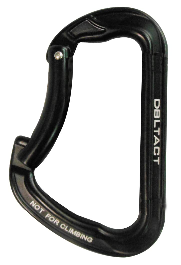 Sankyo Corporation DBLTACT Aluminum Forged Black Carabiner, DT-AKD-B чёрный
