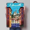 Marseille Reise Metallposter Personalisierte Wandkunst Retro Vintage Blechschilder für Luxus Heimdeko Artikel Dekoration Garage