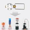 Camping Gas Saver Plus Converter Shifter Refill Flat Tank Conversion Adapter Efficient Outdoor Cooking Fuel Solution