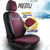 Special Woven Fabric Car Seat Cover Claret Red Black