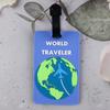 Soft PVC Cute Luggage Tag Letter Printed Travel Tag Men Women Suitcase Name Tag Bag Tags Airplane Labels Travel Accessories