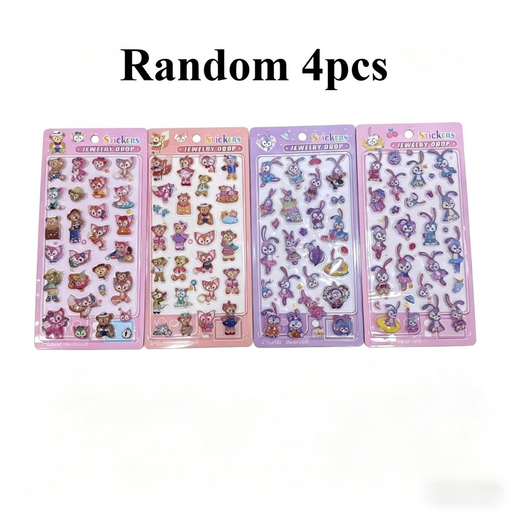 New Cute Kawaii Cartoon Creative Crystal Sticker Diary Gift Toy Phone Case Laptop DIY Handmade Decoration K