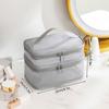 Women Mesh Cosmetic Bag Travel Zipper Toiletry Bags Black Makeup Organizer Female Lipstick Storage Pouch Toiletry Beauty Case