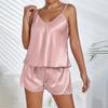 Women's Pajama Large Short Strap Shorts Pajama Set